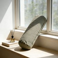 Coussin de yoga amovible en coton, coussin de méditation, rembourré de sarrasin, coussin de soutien pour le fitness et le yoga pour adultes