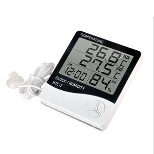 Termómetro Digital LCD de alta calidad, medidor de temperatura y humedad para interiores y exteriores, higrómetro, estación meteorológica, herramientas de reloj - Product Image 4