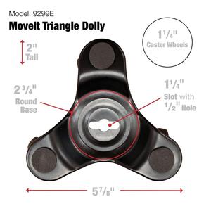 Plataforma rodante de tres ruedas, 130kg de capacidad, 130kg - Product Image 6