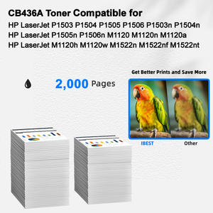 IBEST Compatible HP 36A CB436A Cartouche de <span class=keywords><strong>Toner</strong></span> Compatible pour HP LaserJet P1503 P1504 P1505 P1506 P1503n P1504n P1505n P1506n - Product Image 2