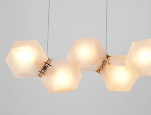 Zeal Lighting Hot Selling Modern <b>Dining</b> <b>Table</b> Golden Branch Chandelier <b>Glass</b> Nordic Pendant Light - Product Image 5