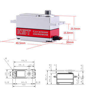 Servo Digital sin Núcleo KST DS1509MG de 12.8KG con Engranaje Metálico, Molde Privado, Precio al por Mayor, Guangdong, China, para Modelos RC, UAV, Coche, Barco, Robot - Product Image 4