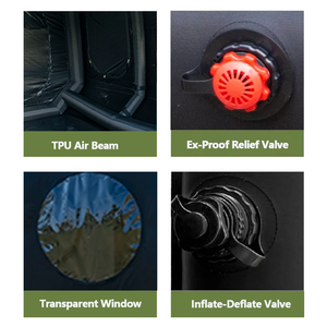 Tente de vaisseau spatial de haute qualité personnalisée tente de <span class=keywords><strong>Camping</strong></span> pour plusieurs personnes tente gonflable imperméable de maison d'air de maison pour le <span class=keywords><strong>Camping</strong></span> - Product Image 4