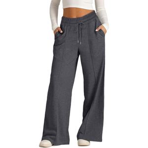 Pantalons de jogging en coton de qualité supérieure pour femmes, taille mi-haute, respirants, confortables, antistatiques, imprimés décontractés - Product Image 5
