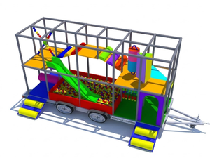 Remorque <span class=keywords><strong>de</strong></span> jeu mobile commerciale remorquable pour enfants - Aire <span class=keywords><strong>de</strong></span> jeux souple sur roues - Équipement d'amusement portable <span class=keywords><strong>à</strong></span> retour sur investissement élevé pour location événementielle - Product Image 1