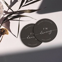 Sous-verres en carton personnalisables imprimables pour boissons, super absorbants, carrés ou ronds, en papier, très populaires