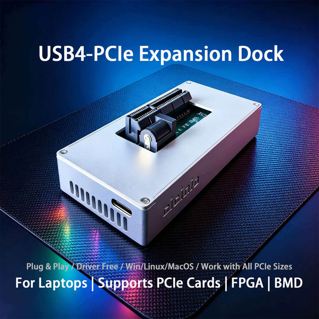 USB4 to PCIe Expansion Card For Laptop Connecting PCIe Cards BMD FPGA eGPU Dock Compatible with Thunderbolt 4