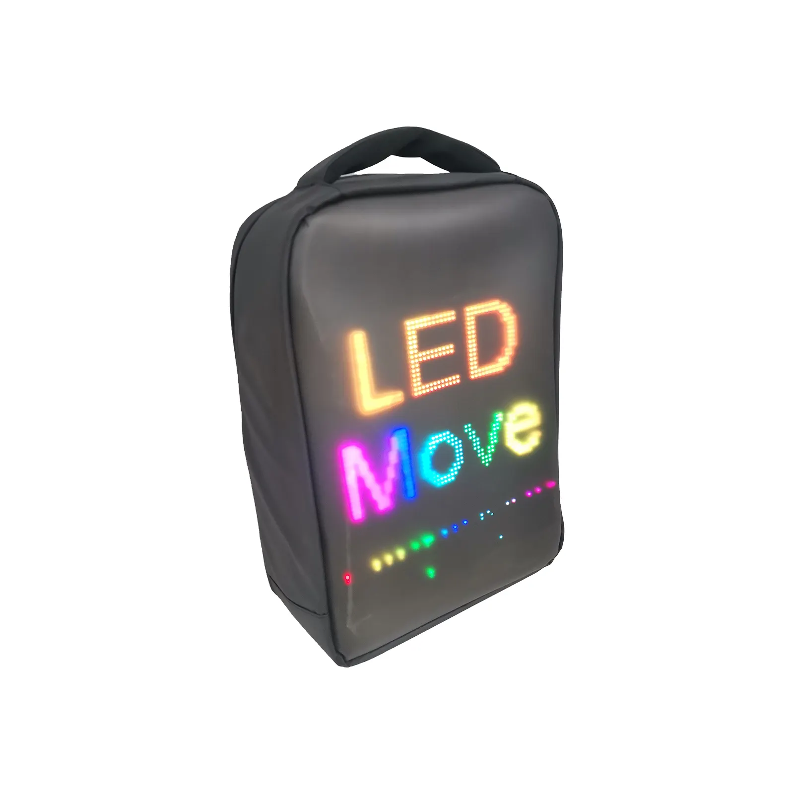 Mochila LED para caminar, bolsa de cartelera con pantalla para publicidad con mensajes LED en movimiento