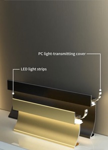 Plinthe en aluminium imperméable et durable d'éclairage de plinthe de conception industrielle moderne de LED pour la cuisine hôtel parc appartement - Product Image 6