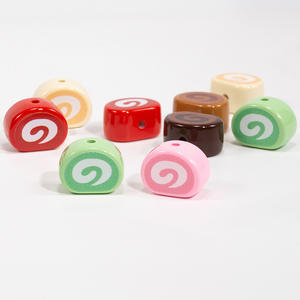 Cuisson Gâteau Dessert Rouleau <span class=keywords><strong>Suisse</strong></span> Perles Alimentaires pour DIY Stylo Porte-clés Sac Charmes - Product Image 2