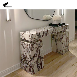 Tostone Hiện Đại Tự Nhiên Calacatta Viola Đá Cẩm Thạch Đá Hình Chữ Nhật Giao Diện Điều Khiển Bảng Cho Trong Nhà Phòng Khách Đồ Nội Thất Khách Sạn Trang Trí - Product Image 1