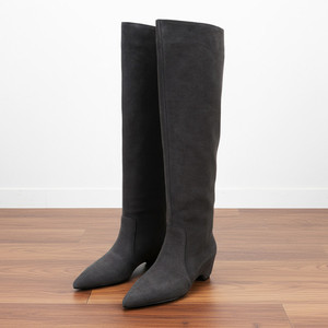 Vintage femmes bottes longues 2025 automne hiver Sexy bout pointu fête robe de bal <span class=keywords><strong>talon</strong></span> haut mince genou bottes hautes pour dame tailles 40 - Product Image 4