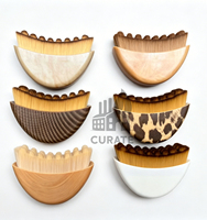 Brosse Gua Sha en bois de noyer naturel, drainage lymphatique, anti-gonflement, brosse de massage liftante, détoxification, outil de beauté pour le contour du visage