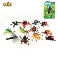 Jouets en plastique d'animaux naturels de 8 pouces, insectes, coléoptères, grillons, abeilles, araignées, scorpions, libellules, différents modèles