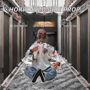 Modèle d'horreur animatronique fantôme zombie en acier pour extérieur, idéal pour les salles d'évasion, centres commerciaux et aéroports - Product Image 2