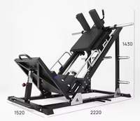 Équipement d'entraînement pour squats à 45 degrés, rack de squat incliné pour salle de sport, machine combinée pour squats inclinés et presse à jambes