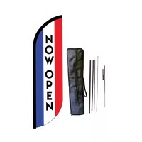 Drapeau à franges personnalisé ZHENGYANG avec logo, 2m-5m, bannière publicitaire, oriflamme, kit de drapeaux promotionnels, support, 100% polyester