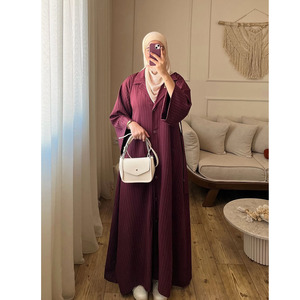 Abaya Elegante <span class=keywords><strong>da</strong></span> <span class=keywords><strong>Donna</strong></span> Stile Dubai, <span class=keywords><strong>Abbigliamento</strong></span> Islamico per Ramadan, EID, Matrimoni, Autunno Inverno - Fornitura ODM - Product Image 1