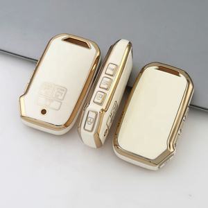 Housse de porte-clés en TPU Gold Edge pour Kia Carnival Cadenza 6/7 Boutons KA4 EX SX LX <span class=keywords><strong>Fiesta</strong></span> class Smart Key Protector Holder - Product Image 6