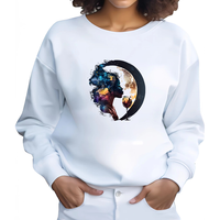 Film autocollant pour T-Shirt femme noire avec lettres autocollants bricolage transfert de chaleur A-level lavable vêtements décalcomanie nouveau