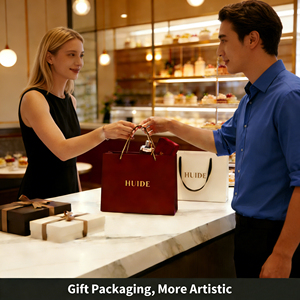 Bolsa de Papel de Compras de Lujo Personalizada con Asa de Listón para Logotipo Empresarial, Bolsas de Papel para Empaque - Product Image 5