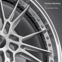 Jantes forgées en deux parties RY6061-T6 18 19 20 21 22 pouces 5x112 5x120, surface brossée, adaptées aux BMW M2 M3 M4