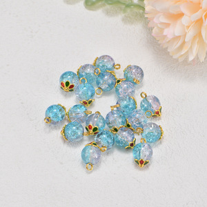 Chinese Retro Style Imitation Jade Glass Round <b>Buttons</b> Floral Design For Cheongsam Tang Suit DIY Jewelry Accessories - Product Image 4