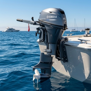 Motore Fuoribordo Portatile 15HP a 4 Tempi con 2 Cilindri, <span class=keywords><strong>Dimensioni</strong></span> 63x58.1mm per Uso 15D - Product Image 1