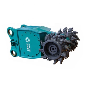 Twin Drum <b>Cutter</b> Double-head Milling Machine, <b>Mounted</b> on an Excavator - Product Image 3