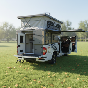 Camper multifonctionnel tout-terrain 4x4 avec auvent <span class=keywords><strong>de</strong></span> camion, <span class=keywords><strong>camping</strong></span>-<span class=keywords><strong>car</strong></span> léger en aluminium pour camion - Product Image 3