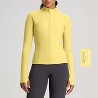 Vêtements de protection solaire d'été, veste de yoga respirante à col montant pour femmes, vêtements de sport de course à pied de protection solaire