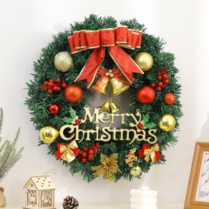 Guirlande de Noël en PVC pour l'intérieur et l'extérieur, accessoires décoratifs, fournitures de fête, décorations - Product Image 2