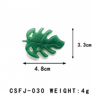 XIYU Feuilles d'acétate de haute qualité, faites à la main, au design unique en forme de Monstera, feuilles d'acétate élégamment personnalisées