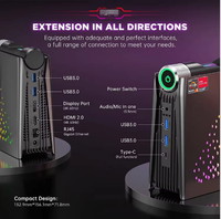 Nouvelle arrivée chaude AMR5 mini pc AMD R7 5800U Mini PC de jeu M.2 NVME 16GB RAM 512GB SSD WIFI 6 Mini ordinateur
