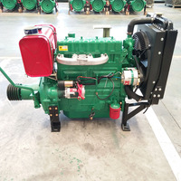 Moteur quatre cylindres avec 70 chevaux et base d'embrayage machine pompe à eau batteuse broyeur ZH4105P moteur diesel
