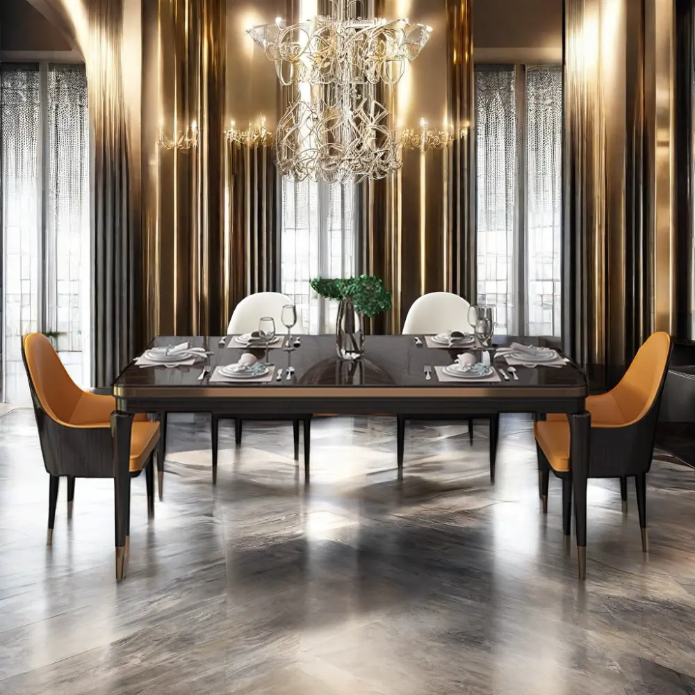 2024 ensembles de table à manger en bois populaires meubles 6 ensemble de salle à manger 8 chaises table et chaises pour salle à manger