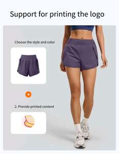 Shorts de yoga amples à séchage rapide pour femmes, shorts de course d'été avec poches latérales - Product Image 6