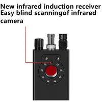 Detector de Señales RF Inalámbrico K19, Detector de Micrófonos Ocultos y Cámaras, Control Remoto, Seguridad para Hoteles, Rastreador GPS, 1-12000MHz