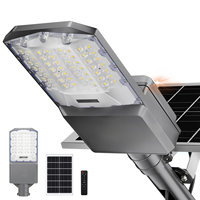 Lampu Jalan Tenaga Surya LED IP66 untuk Luar Ruangan, Bahan Aluminium, 3 Mode Kerja, Kontrol Aluminium Die-cast, Garansi 2 Tahun