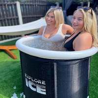 Bain d'hydromassage Bain de pieds Bain de glace Adulte Aération de l'air Extérieur Maison Portable Pvc Glace Baignoire Exercice