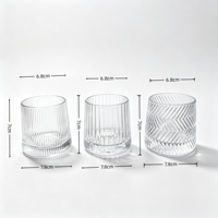 Verre à whisky pivotant en borosilicate de haute qualité, sculpté classiquement, pour Scotch, Bourbon et cocktails, idéal pour les bars et la vente en gros