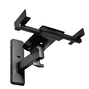 BONJUME Soporte De Pared para Altavoz De Metal, 2PCS Cajas De Altavoz Soporte De Pared Soporte Ajustable Soporte para Altavoz para Montaje En Pared para Altavoces Universales De hasta 35 kg Negro