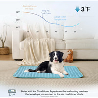 Tapis rafraîchissant en soie glacée pour animaux de compagnie, respirant, imperméable, écologique, doux, lavable, antidérapant, coussin de lit d'été pour chiens et chats