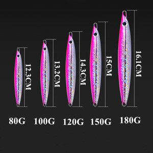 Jiggingpro Y2 Metal slow <span class=keywords><strong>Jig</strong></span> 80g 100g 120g 150g 180g maschere da pesca in acqua salata Speed Metal lure Jigging Lure <span class=keywords><strong>esche</strong></span> <span class=keywords><strong>artificiali</strong></span> Lure - Product Image 6