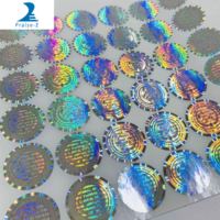 Étiquettes de sécurité holographiques 3D à double canal avec logo personnalisé, estampage à chaud, autocollants adhésifs anti-contrefaçon, couleur personnalisée