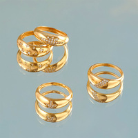 Bijoux faits à la main bijoux de luxe articles en vrac en gros mariage bague de fiançailles bague en or couples bagues marques de luxe