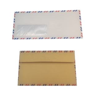 Sobre de facturas autoadhesivo Blanco con dos ventanas transparentes, bolsa de cosméticos, embalaje de papel, solapa adhesiva dividida - Product Image 1