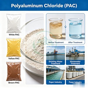 Polvo Blanco/Amarillo Popular de Policloruro de Aluminio (PAC/PAM) para Coagulación y Floculación en el Espesamiento y Deshidratación de Lodos - Product Image 1