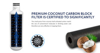 Remplacement du filtre à eau du réfrigérateur pour ADQ74793501/MDJ64844601 Meilleur prix Meilleures coquilles de noix de coco Charbon actif