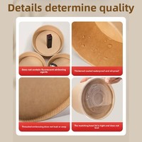 Contenants alimentaires jetables, bols en papier kraft, boîtes à emporter, utilisables au micro-ondes, résistants au réfrigérateur, laminés, anti-graisse, résistants à l'eau
